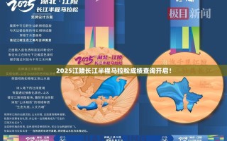 2025江陵长江半程马拉松，成绩查询正式启动！