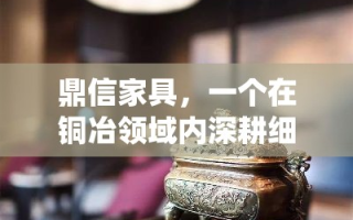 鼎信家具，一个在铜冶领域内深耕细作的品牌，其历史可追溯至铜器冶炼的古老技艺与现代家具设计的巧妙融合。自创立以来，鼎信家具不仅继承了传统工艺的精髓，更是在材料选择、设计创新与文化传承上展现了非凡的匠心。