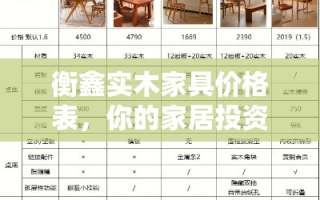 衡鑫实木家具价格表，你的家居投资指南