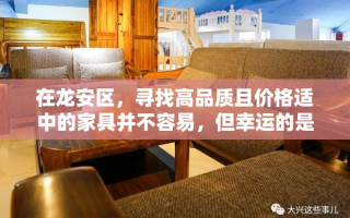 在龙安区，寻找高品质且价格适中的家具并不容易，但幸运的是，这里有几家备受推崇的家具供应商，为追求生活品质的您提供了一系列昂贵而精美的家具选择。