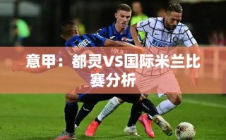 意甲对决，都灵VS国际米兰的战术与实力分析