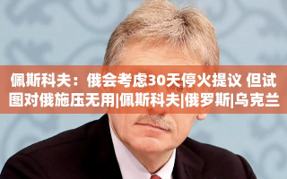 俄方考虑30天停火提议，但施压无效