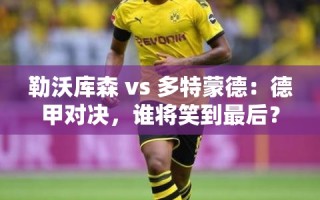 德甲巅峰对决，勒沃库森 vs 多特蒙德，谁能笑到最后？