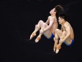 双子星程子龙朱子锋，勇夺跳水世界杯男子双人十米台金牌