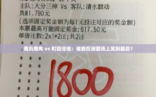 鹿岛鹿角与町田泽维，绿茵场上的终极对决