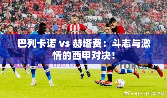 西甲激战，巴列卡诺与赫塔费的斗志与激情碰撞！-第1张图片-赛丽网