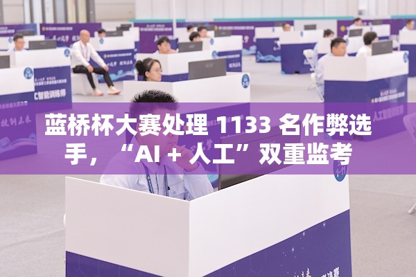 蓝桥杯大赛严惩1133名作弊选手，AI+人工双重监考确保公平-第3张图片-赛丽网