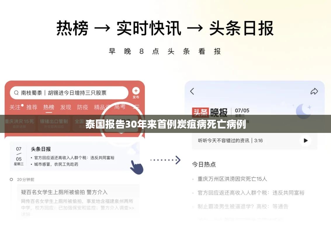 泰国报告30年来首例炭疽病死亡病例，公共卫生警钟再次敲响-第2张图片-赛丽网