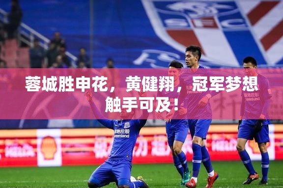 蓉城胜申花，黄健翔，冠军梦想触手可及！-第2张图片-赛丽网