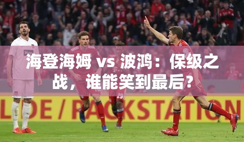 保级关键战，海登海姆 vs 波鸿，谁能笑到最后？-第3张图片-赛丽网