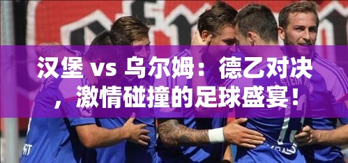 德乙激战，汉堡对阵乌尔姆——一场激情四溢的足球盛宴！-第1张图片-赛丽网