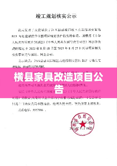 横县家具改造项目公告-第2张图片-赛丽网