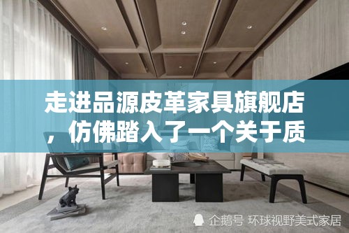 走进品源皮革家具旗舰店，仿佛踏入了一个关于质感和美学的殿堂。这家店铺以其精选的皮革材质和匠心独运的设计，成为了众多家居爱好者心中的理想选择。-第1张图片-赛丽网